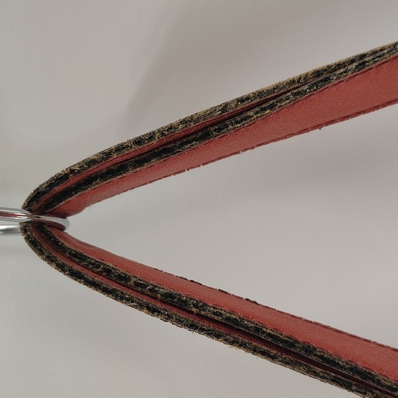 Montana West Beige And Coral Shoulder Bag Zip Top Double Straps Print Lining - Picture 5 of 7